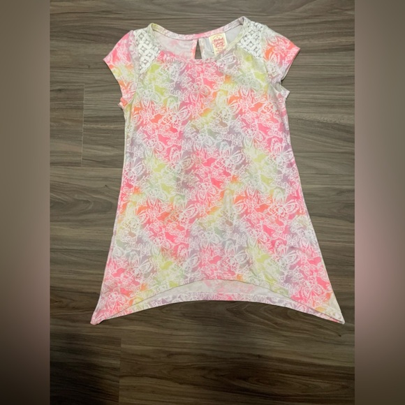 Faded Glory Other - Faded Glory Kids Casual Dress - Pink, Yellow, White size M 7/8